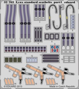 EDUARD 32763 - 1:32 Lynx Mk.88 seatbelts