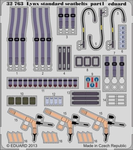 Przejdź do produktu EDUARD 32763 - 1:32 Lynx Mk.88 seatbelts