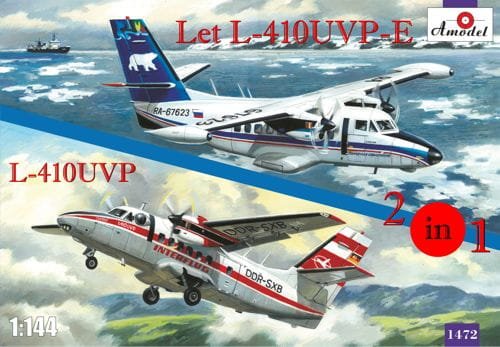Przejdź do produktu AMODEL 1472 - 1:144 Let L-410UVP & L-410UVP-E Interflug, Polar Aviation