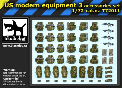 Przejdź do produktu BLACK DOG T72011 - 1:72 US modern equipment 3 accessories set