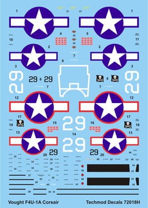 Przejdź do produktu TECHMOD 72018 - 1:72 F4U-1A Corsair