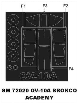 Przejdź do produktu MONTEX SM72020 - 1:72 OV-10A Bronco