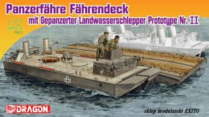 DRAGON 7509 - 1:72 Panzerfahre Fahrendeck mit Gepanzerter Landwasserschlepper Prototype Nr. II