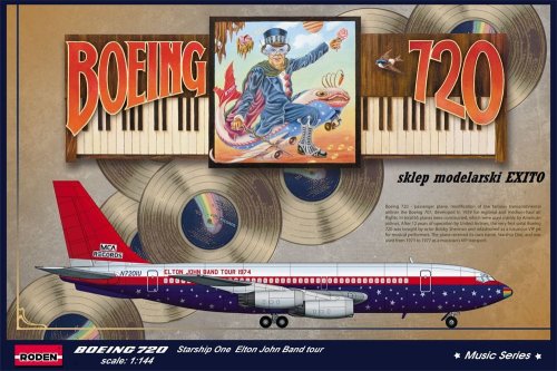 Przejdź do produktu RODEN 315 - 1:144 Boeing 720 Elton John USA tour 1974