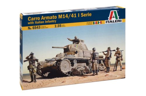 Przejdź do produktu ITALERI 6543 - 1:35 Carro Armato M14/41 I Serie w/ Italian Infantry