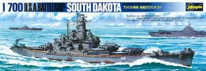 HASEGAWA WL607 49607 - 1:700 U.S.S. Battleship South Dakota
