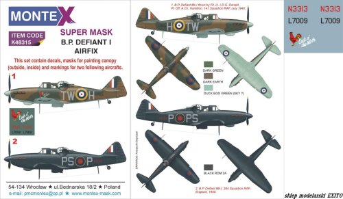 Przejdź do produktu MONTEX K48315 - 1:48 Defiant Mk.I