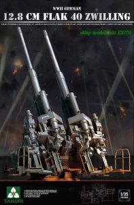 TAKOM 2023 - 1:35 WWII German 12.8cm Flak 40 Zwilling