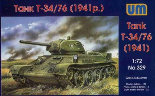 Przejdź do produktu UNIMODELS 329 - 1:72 T-34/76 ( model 1941 )