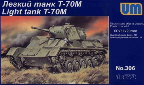 Przejdź do produktu UNIMODELS 306 - 1:72 T-70M  Russian Tank