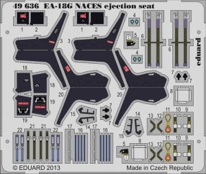 EDUARD 49636 - 1:48 EA-18G NACES ejection seat