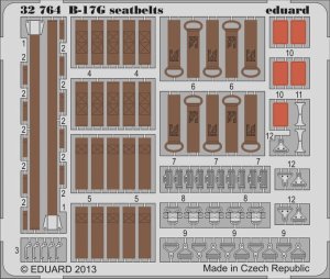 EDUARD 32764 - 1:32 B-17G seatbelts