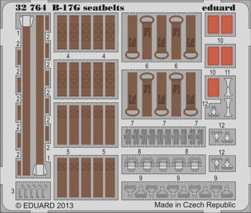 Przejdź do produktu EDUARD 32764 - 1:32 B-17G seatbelts