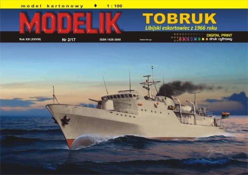 Przejdź do produktu MODELIK 1702 - 1:100 Tobruk - Libijski eskortowiec z 1966 roku
