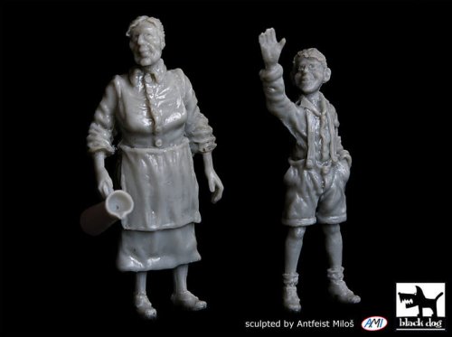 Przejdź do produktu BLACK DOG T48059 - 1:48 Grandmother and grandson (WW2)