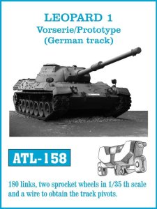 Friulmodel ATL-158 - 1:35 Metalowe gąsienice Leopard 1 Vorserie / Prototype