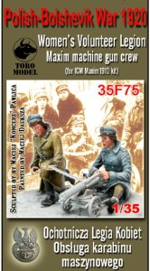 TORO MODEL 35F75 - 1:35 Wojna Polsko-Bolszewicka 1920 Ochotnicza Legia Kobiet - Obsługa karabinu maszynowego