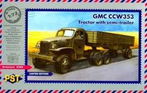 PST 72064 - 1:72 GMC CCW353 Tractor with semi-trailer