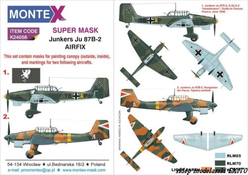 Przejdź do produktu MONTEX K24056 - 1:24 Junkers Ju-87B-2
