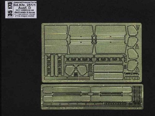 Przejdź do produktu ABER 35173 - 1:35 Sdkfz.251/1 Ausf.D vol.7 - Additional set - Back seats & boxes