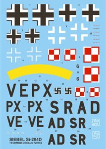 TECHMOD 72075 - 1:72 Siebel Si-204 D