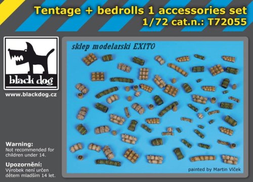 Przejdź do produktu BLACK DOG T72055 - 1:72 Tentage plus bedrols 1 accessories set
