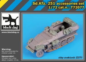 BLACK DOG T72077 - 1:72 Sd.Kfz.251 accessories set