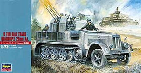 Przejdź do produktu HASEGAWA MT14 - 1:72 8Ton Half Track Quadruple 20mm AA