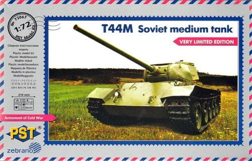 Przejdź do produktu PST/ZEBRANO 72067 - 1:72 T-44M Soviet Medium tank - limited edition