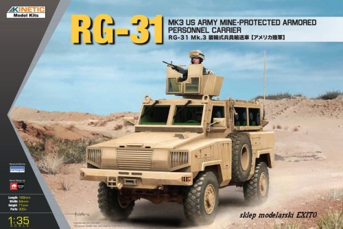 Przejdź do produktu KINETIC 61012 - 1:35 RG-31 Mk.3 US Army Mine Protected Armored Personel Carrier