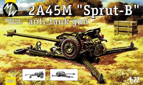 Przejdź do produktu MILITARY WHEELS 7231 - 1:72 2A45M Sprut-B Anti-tank Gun
