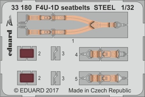 Przejdź do produktu EDUARD 33180 - 1:32 F4U-1D seatbelts - Steel