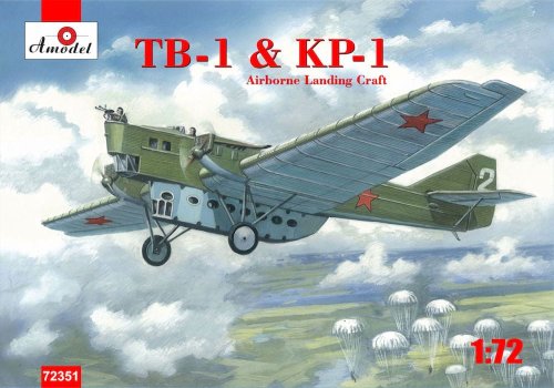 Przejdź do produktu AMODEL 72351 - 1:72 TB-1 & KP-1 Airborne Landing Aircraft
