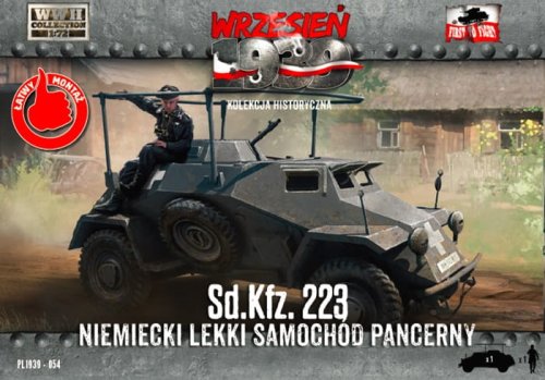 Przejdź do produktu FIRST TO FIGHT 054 -  Wrzesień 1939 - 1:72 Sd.Kfz.223 - Gazetka w zestawie z modelem