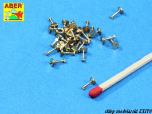 ABER 16103 - 1:16 Turned imitation of Hexagonal bolts 1,55 mm x 30 pcs.
