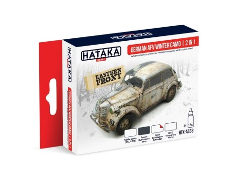 Przejdź do produktu HATAKA AS38 - Zestaw farb German AFV Winter Camo 2 in 1
