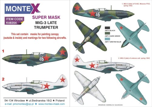 Przejdź do produktu MONTEX K48354 - 1:48 MiG-3 Late