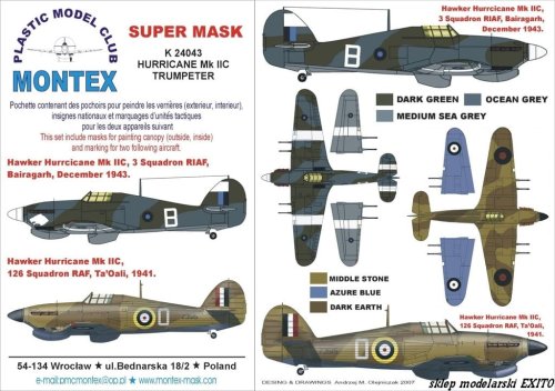 Przejdź do produktu MONTEX K24043 - 1:24 Hurricane Mk.IIC