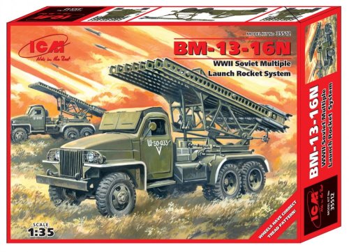 Przejdź do produktu ICM 35512 - 1:35 BM-13-16N WWII Multiple Launch Rocket System