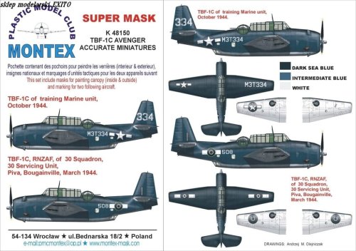 Przejdź do produktu MONTEX K48150 - 1:48 TBF-1C Avenger