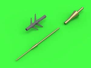 MASTER AM-72-113 - 1:72 MiG-25 Foxbat rurka Pitota