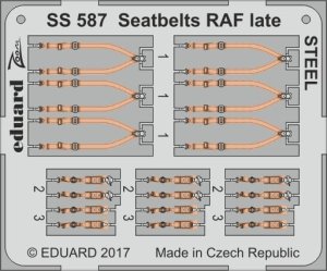 EDUARD SS587 - 1:72 Seatbelts RAF late - Steel