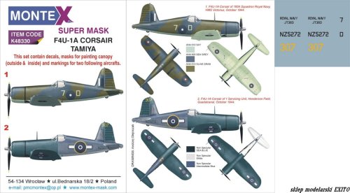Przejdź do produktu MONTEX K48330 - 1:48 F4U-1A Corsair