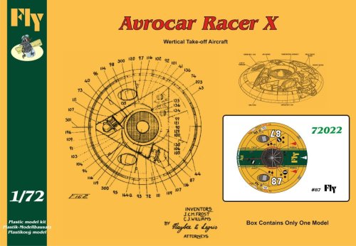 Przejdź do produktu FLY 72022 - 1:72 Avrocar Racer X Fly