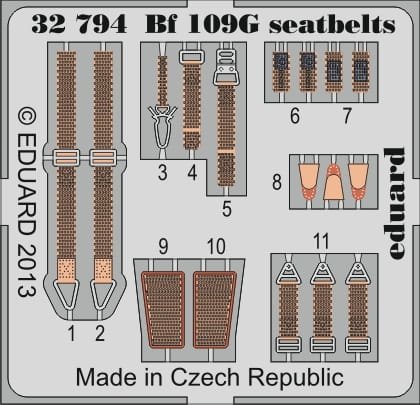 Przejdź do produktu EDUARD 32794 - 1:32 Bf 109G seatbelts