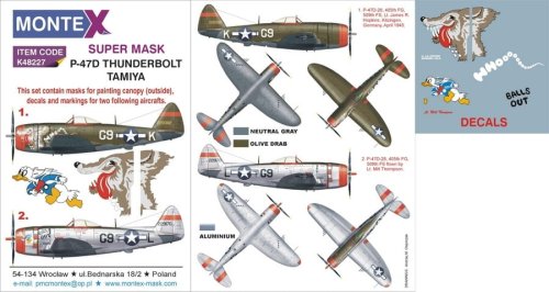 Przejdź do produktu MONTEX K48227 - 1:48 P-47D Thunderbolt