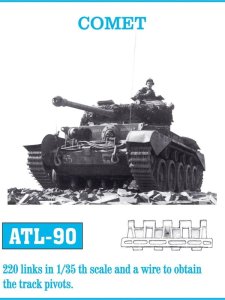 Friulmodel ATL-090 - 1:35 Metalowe gąsienice Comet