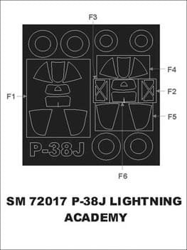 Przejdź do produktu MONTEX SM72017 - 1:72 P-38J Lightning
