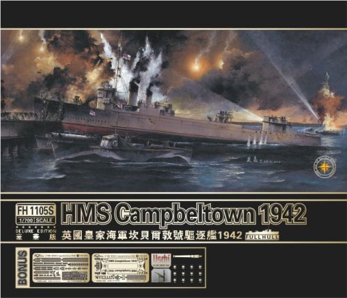 Przejdź do produktu FLYHAWK 1105S - 1:700 HMS Campbeltown 1942 - Deluxe Edition