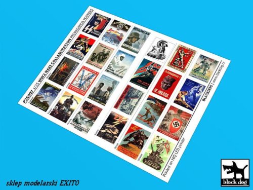 Przejdź do produktu BLACK DOG P35007 - 1:35 WW II Nazi collaboration Propaganda posters (24 posters)